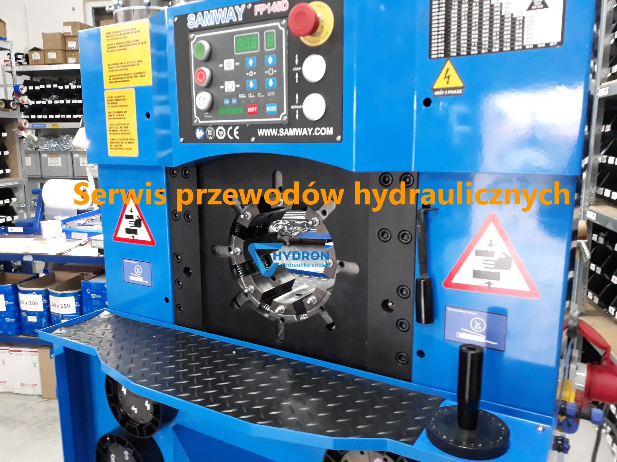zakuwanie, serwis przewodów hydraulicznych